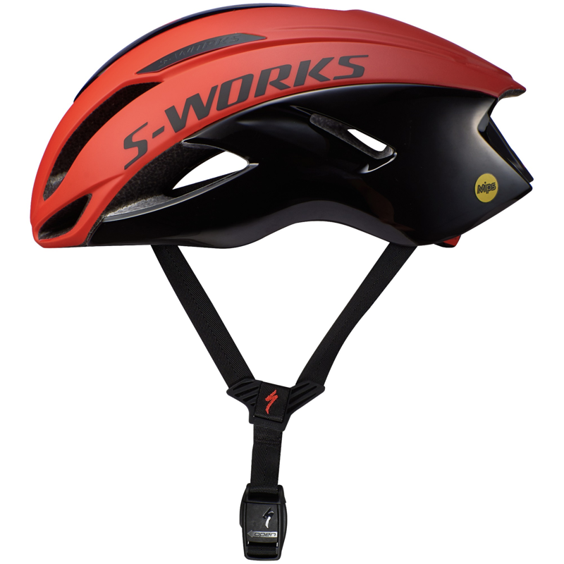 Specialized S-Works Evade W/ ANGI Road Helmet Red/Crimson/Black -2